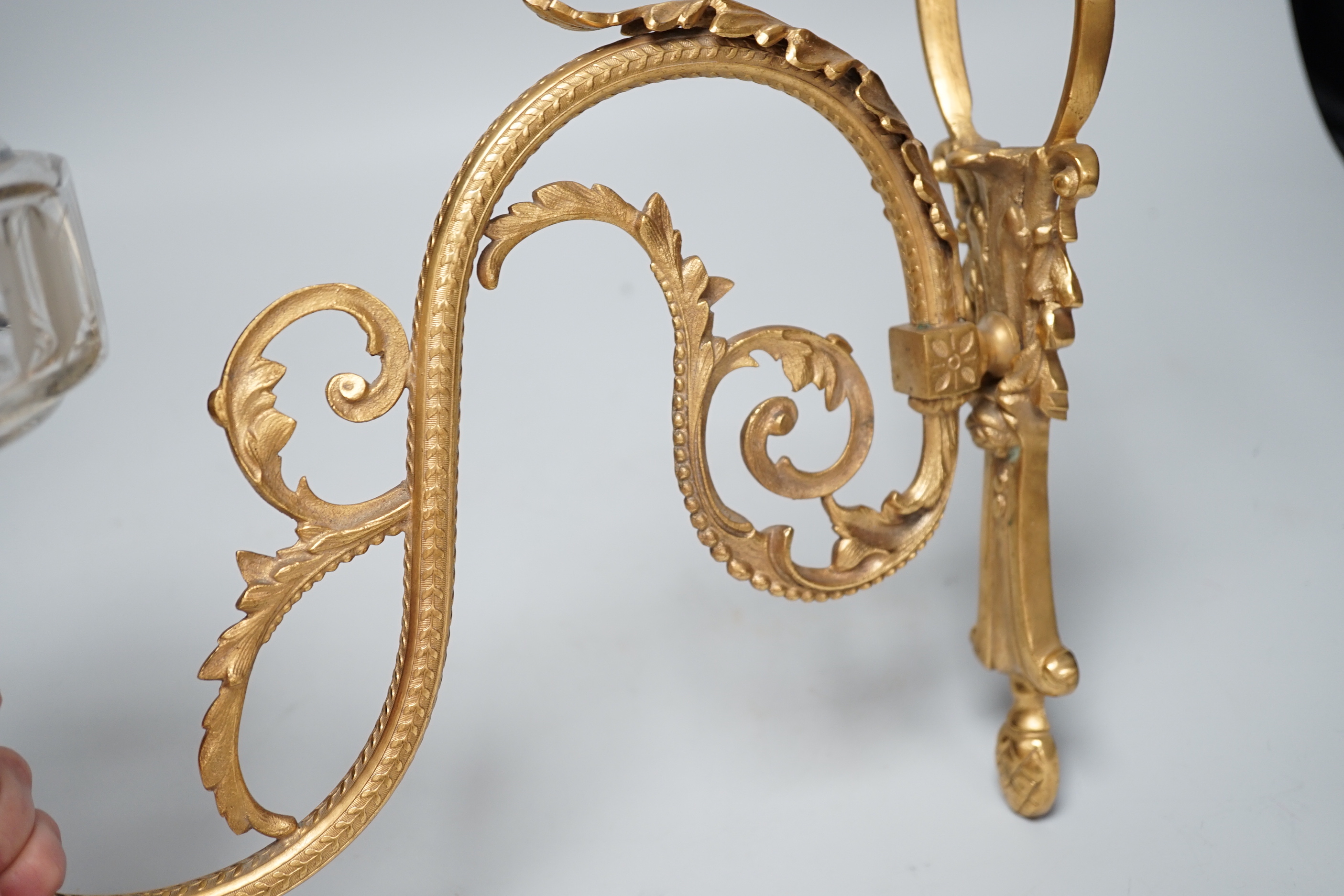 A Hinks & Sons gilt metal hall light